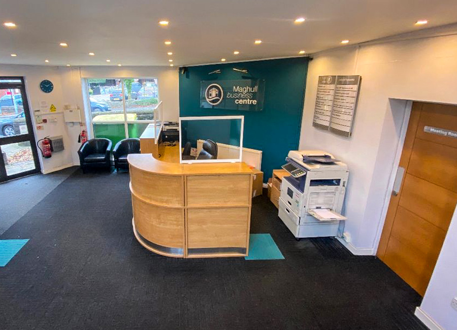 Maghull Busiiness Centre Reception Area